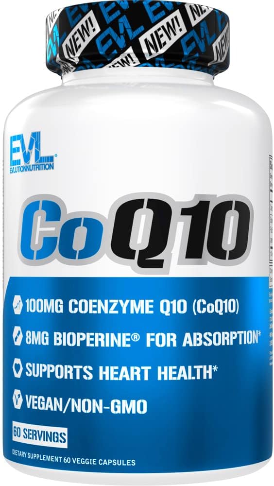 EVLの高吸収CoQ10 100mg - 健康の頭脳サポートエネルギー生産および健康な老化のための高度の酸化防止酵素Q10の補足-Bioperineの健康の補足とのCoQ10