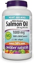 Webber NaturalsワイルドアラスカサーモンオイルSoftgel、200mg 180カウント