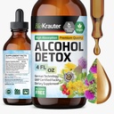 BIO KRAUTERアルコールデトックス チンキ - 肝臓クレンジングフォーミュラ - ミルクアザミ&タンポ - 肝臓デトックス液体エキス - アルコールと砂糖無料 - ビーガンドロップ 4 Fl.Oz.
