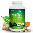 真のMoringa Plus+の共同サポート補足10:1のエキス  有機Moringa、ターメリックCurcumin、ジンジャー、Boswellia、BioPerineの20,000mg大人の余分強さの草の酸化防止剤(150のカプセル)