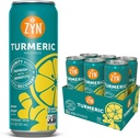 ZYN Turmeric Wellness Drink (6 Pack), Lemon Ginger Flavored Turmeric Curcumin Drink with Black Pepper, No Added Sugar, Low Carb & Low Calorie Drink, Clean Alternative