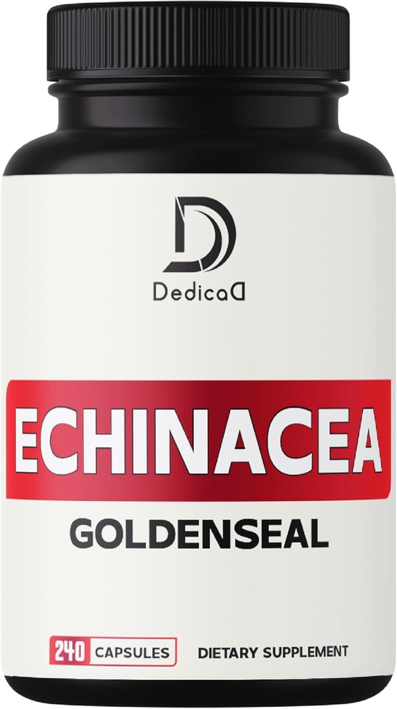 1000mg EchinaceaのGoldensealのカプセル- 4か月の供給の240の計算-サポート免疫システム、健康及び上りの健康