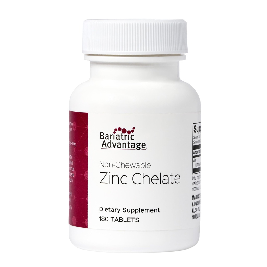 有毒な利点の非Chewable亜鉛キレート-非常に吸収性- 20のmgのZingアルギニン及びグリシン-Bariatricの外科患者のためのタブレット- 180の計算