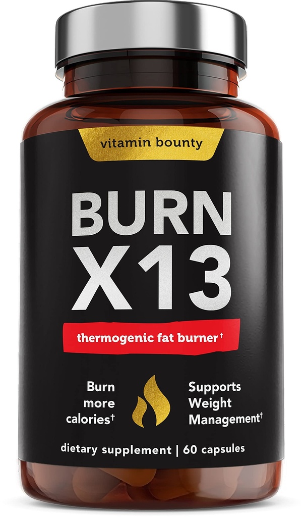 ビタミンBuntyは男性と女性のための高度のThermogenic脂肪バーナー- 13の強力な原料のX13の減量の補足-Metabolismブースター、エネルギー及び食欲制御- 60のカプセルを燃やします