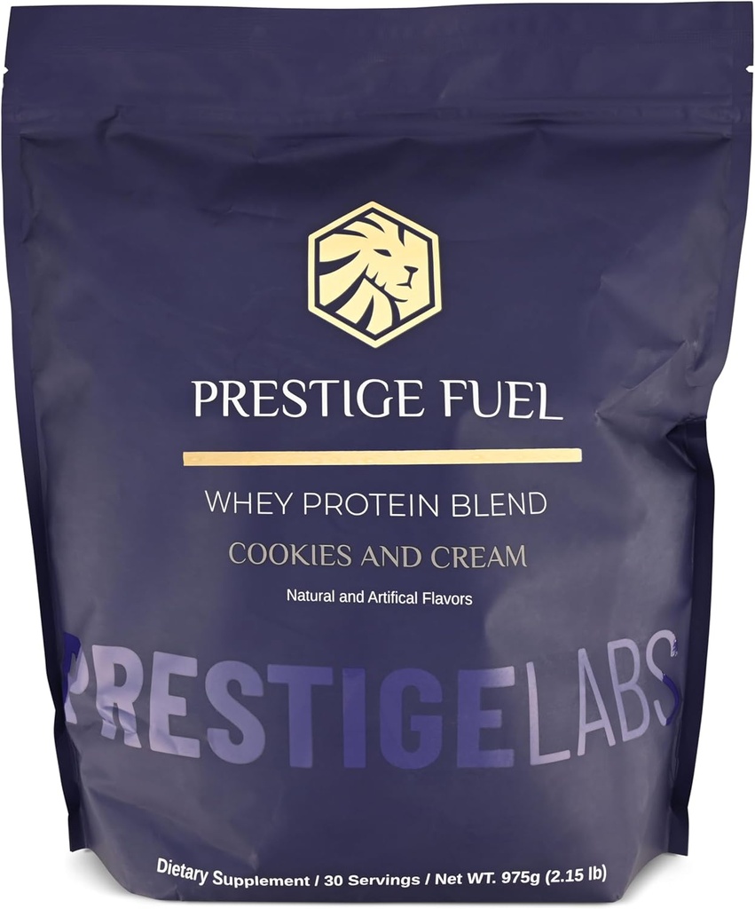Prestige Fuel Natural Protein Whey and Isolate Blend Cookies and Cream Flavor (30 Servings)