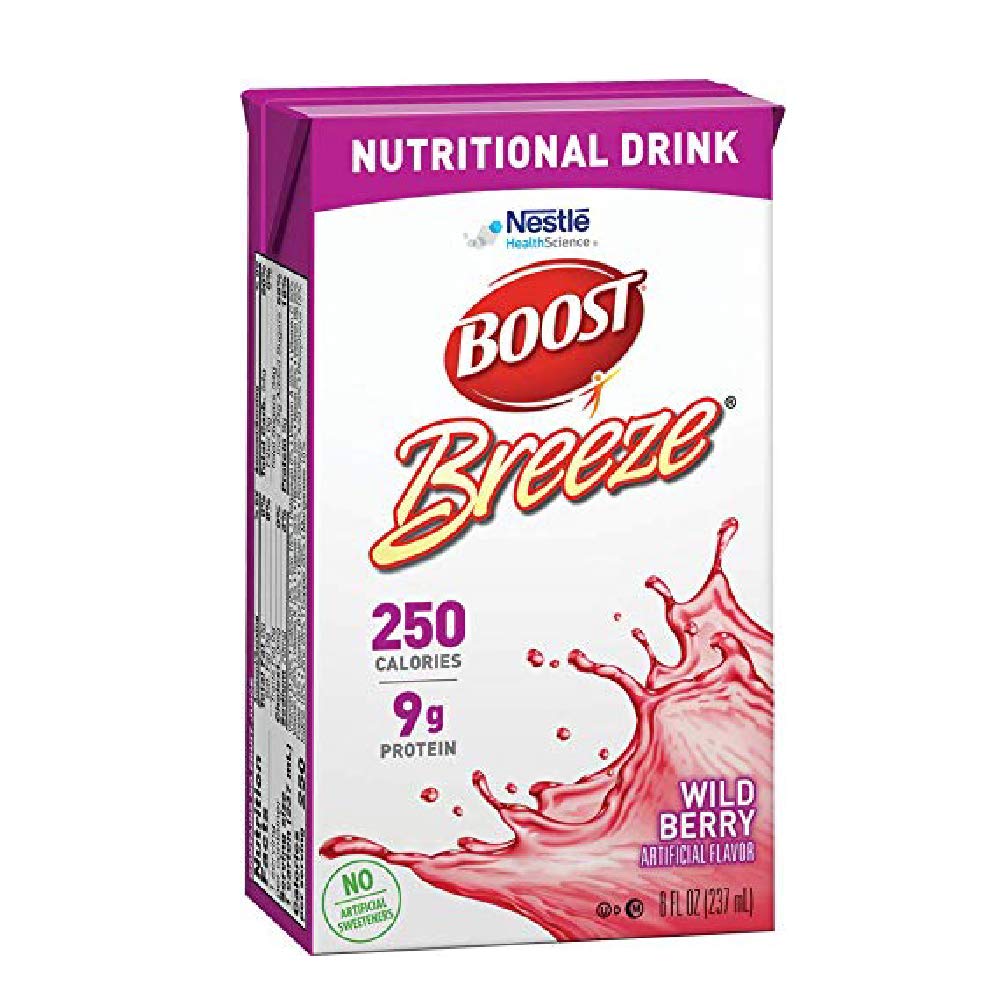 Boost Breeze Nutritional Drink、ワイルドベリーボックス、8 Fl Oz(27パック)