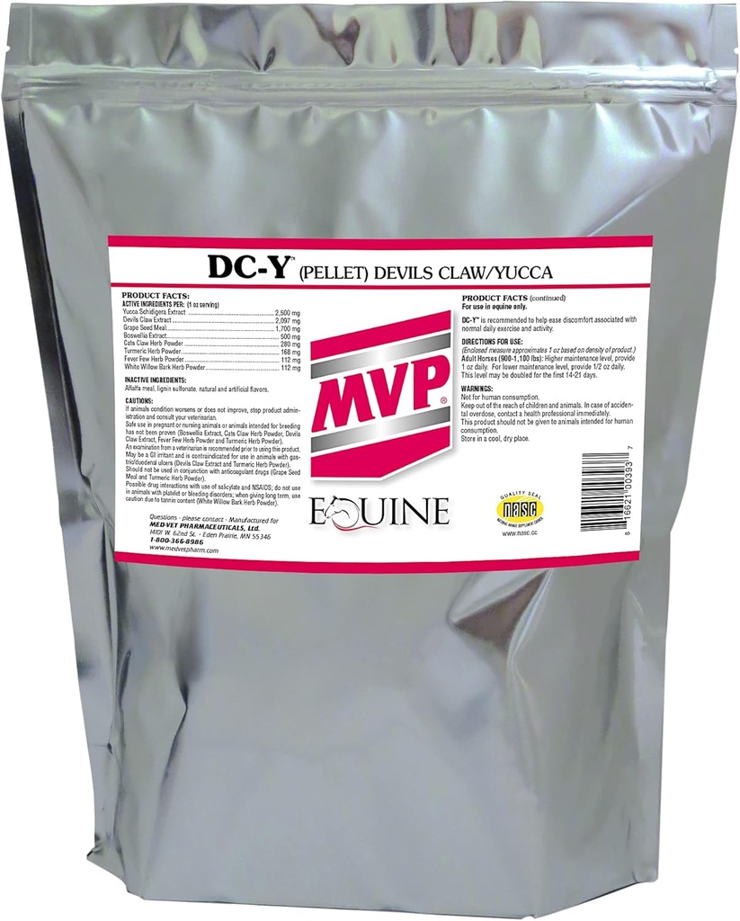 DC-Y (15lb) Aids in Minimizing Aches and Tenderness Associated with Every Day Activities in Horses
