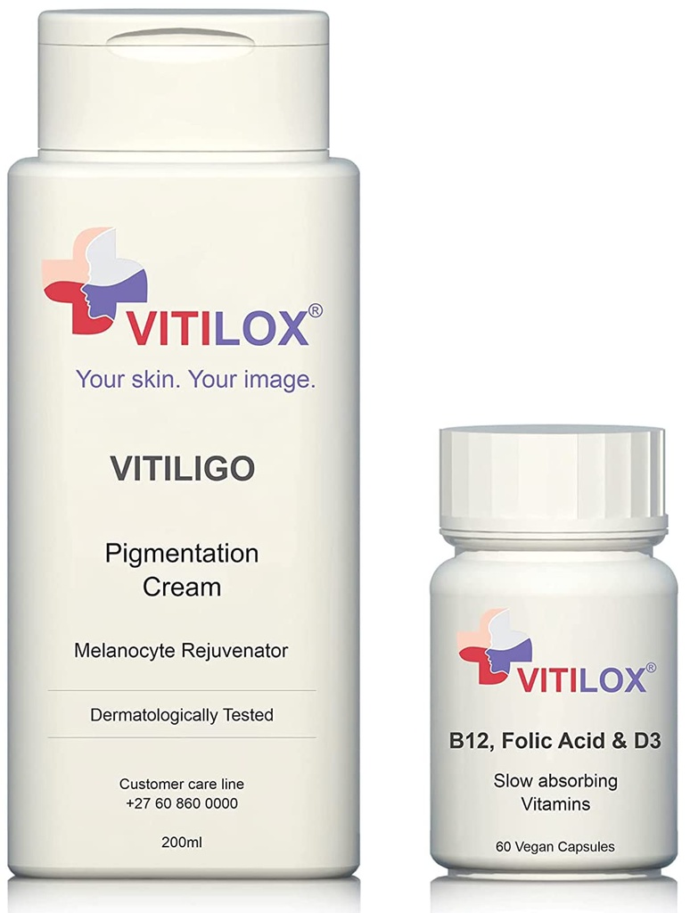 Vitilox® Vitiligo Rejuvenatingクリームとビタミン