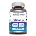 アメイジング・フォーミュラ シチコリン 250mg | カプセルサプリメント | ノンGMO | グルテンフリー | 米国製 (120 カウント)