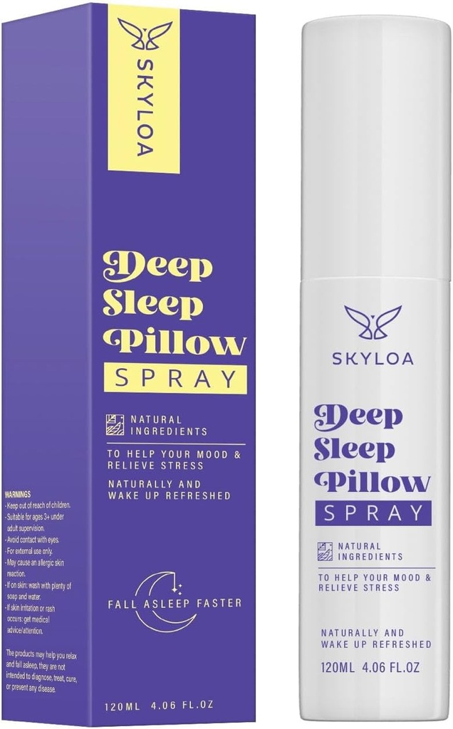 深い睡眠の枕スプレー: リラックスのためのラベンダーとの自然な睡眠の残りの援助 120ml、4 の fl oz
