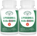 NAD+の補足のLiposomal NAD+プラス800MGのニコチンアミドの肋骨は細胞エネルギー、健康な老化および筋肉修理120のカプセル(パッケージ2)のために代わりになります