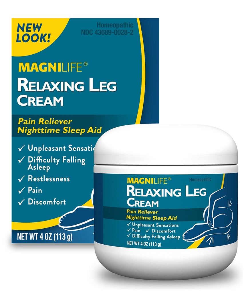 MagniLife の弛緩の足のクリーム、残り足、苦痛のための深い浸透の Topical、Naturally Soothe Cramping、不快感およびラベンダーおよびマグネシウムと投げること - 4oz