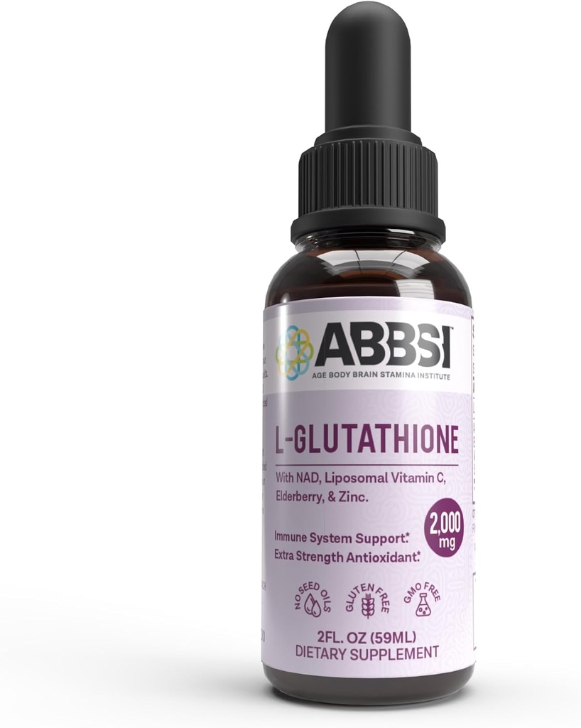 免疫サポートのためのNAD&Elderberryとリポソームグルタチオン液体 - 2000MG - 高められた吸収 - 種子油からではなく - 強力な抗酸化剤 - 非GMO、ビーガン、グルテンフリー - 2 fl oz