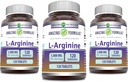 アメージングフォーミュラ L-アルギニンサプリメント | サービングごとの1000 Mg | 錠 | 女性&男性のためのアミノ酸サプリメント | 非GMO | グルテンフリー | アメリカ製 (120 カウント | 3 パック)