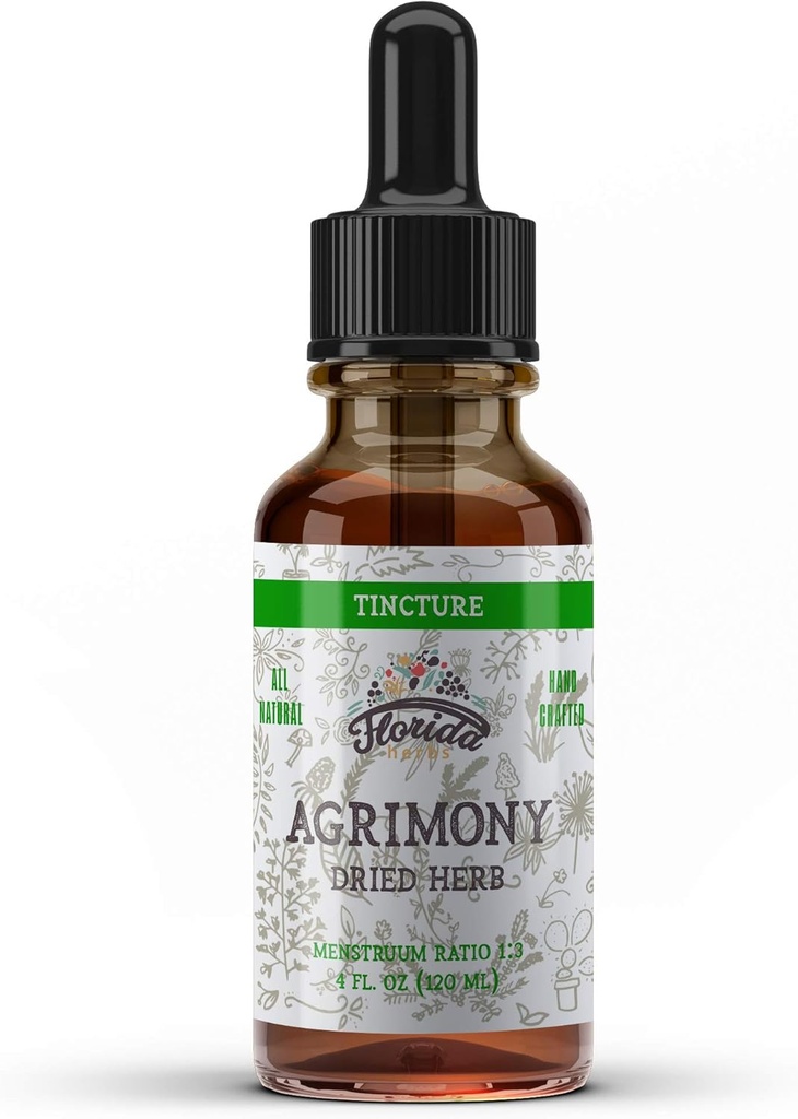 Agrimony Tincture、有機アグリモニーエキス(Agrimonia Eupatoria)乾燥ハーブ、アグリモニーサプリメント