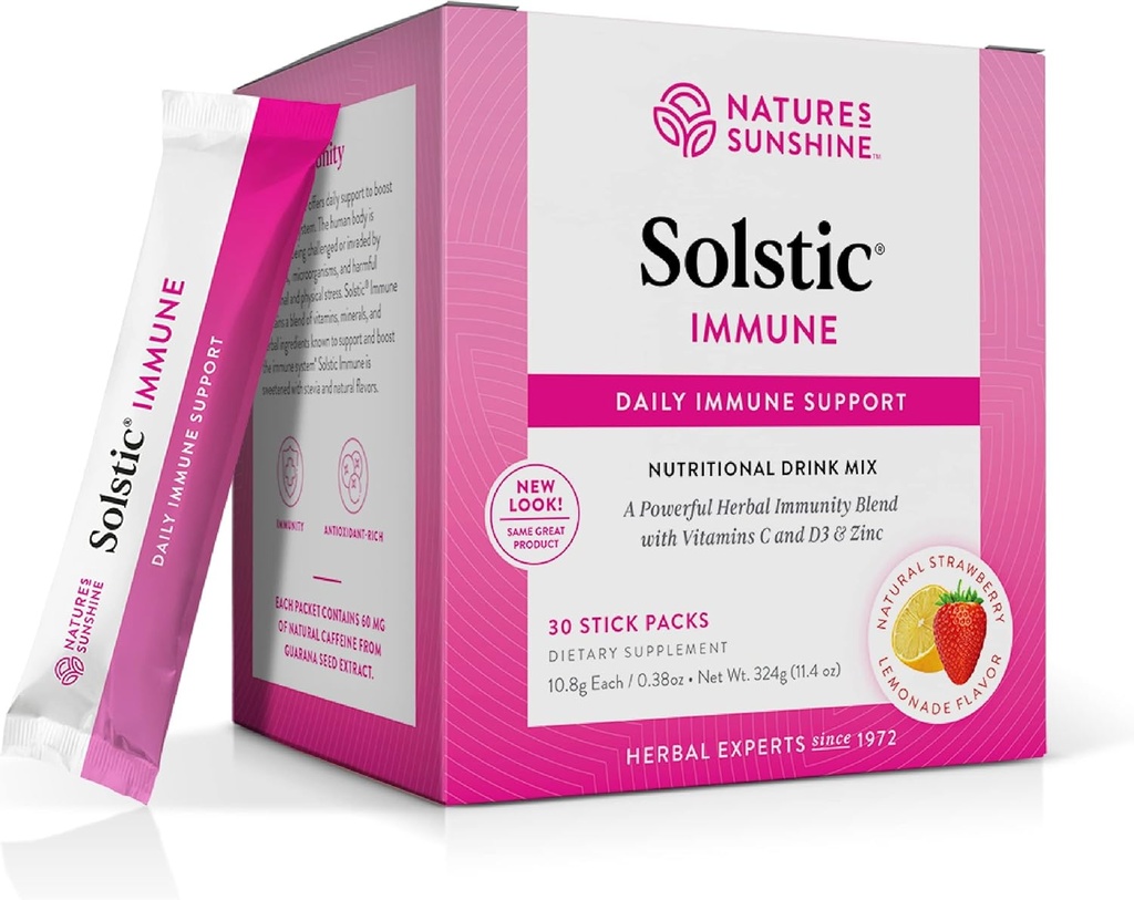 Nature's Sunshine Solstic Immune、30パック | 免疫システムを維持し、抗酸化豊富なビタミンとベリーが含まれています