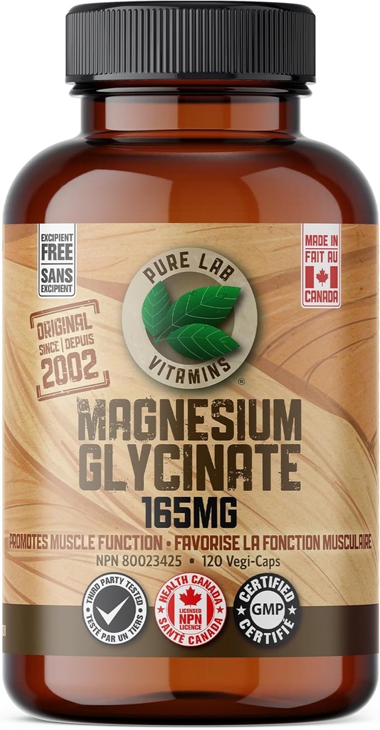 マグネシウムの補足のカプセル、120の計算、165mgのカプセル、サービングごとの495mg、グルテンフリーのカナダ製