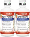 胎児の地球の鉱物のFulvicの鉱物の液体– 70+のトレースの鉱物、エネルギー及びVitality、32 Oz Ea + 1 OzのコップのためのElectrolytesが付いているFulvicの酸の補足