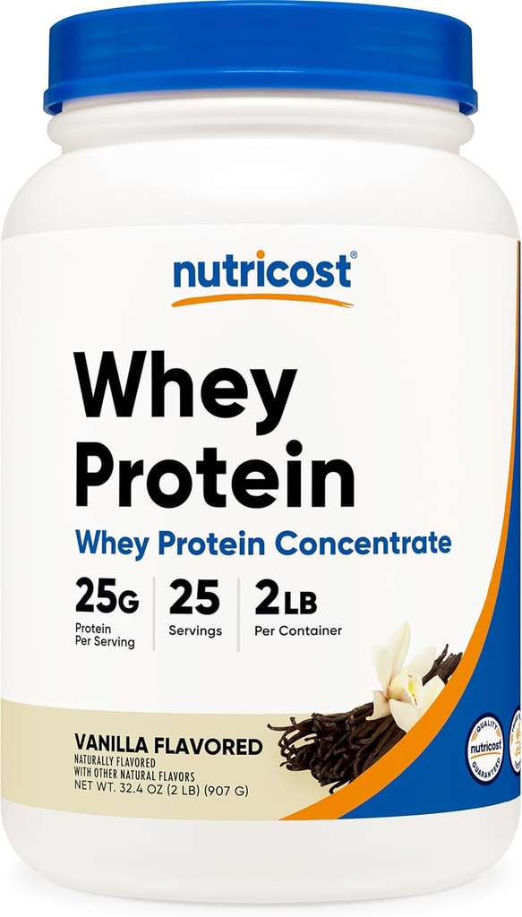 Nutricost Whey Protein Concentrate (Vanilla) 2LBS