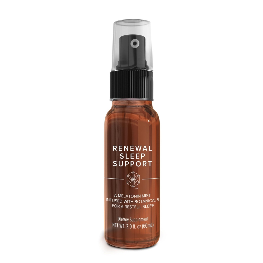 Isagenix Renewal Sleep SupportTM - Fast-Acting Oral Melatonin Sleep Spray - 天然睡眠サイクルの整列のための植物と注入 - クールなスペアミント風味をリフレッシュ - 人工成分なし