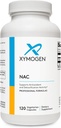 XYMOGEN NAC N-アセチル-Cysteine 600mg - 心臓血管、酸化防止剤、肝解毒剤+免疫サポートサプリメント - グルタチオン合成をサポート - 非GMO NACサプリメント(120カプセル)