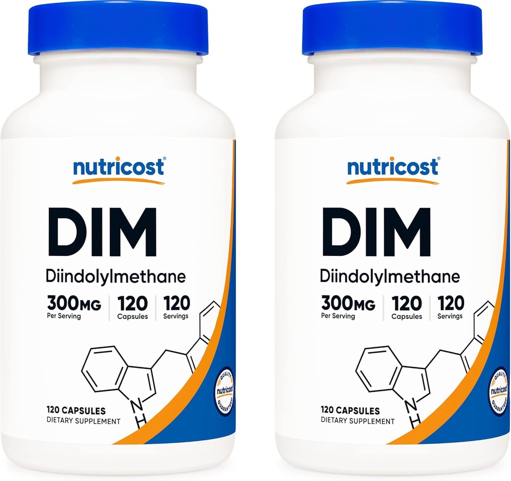 Nutricost DIM (Diindolylmethane) 300mgのBioPerine (2本のびん)の120のカプセル