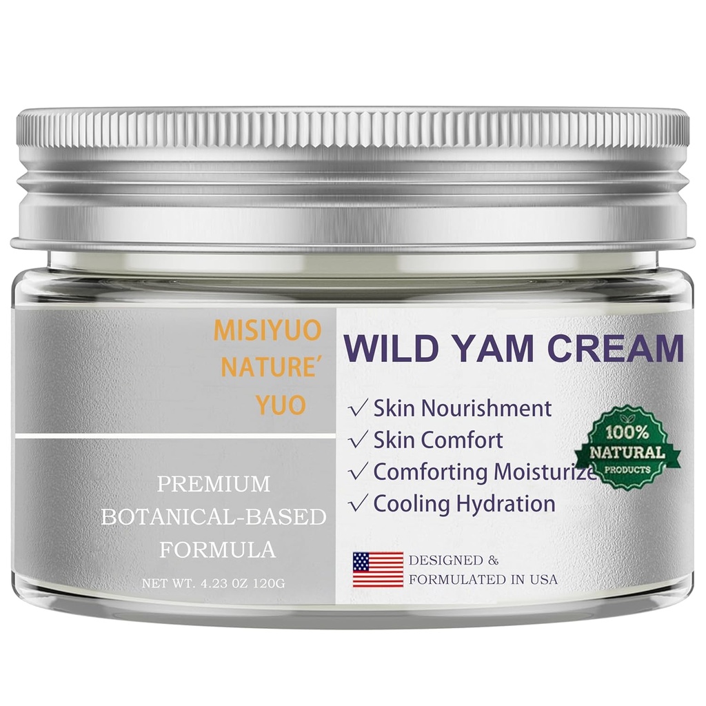 Organic Wild Yam Cream for Women - Soothing Skin Comfort, Natural Ingredients, 120g