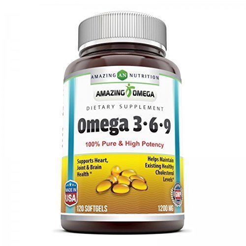 アメイジングオメガ 3.6.9 サプリメント | 1200 Mg | レモン風味 | 亜麻仁油、ホラージュ油、脂肪酸 | 非GMO | グルテンフリー | アメリカ製(1パック | 250 Softgels)