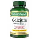 Nature's Bounty Calcium Carbonate&ビタミンD、免疫健康&骨の健康、600mgカルシウム&800IUビタミンD3、250錠をサポート