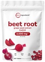 Beet Root 3,000mg、Grape Seed Extract & CoQ10、400錠 | 200便益 | 新鮮なビートルート抽出物、血圧&心臓健康サポート