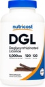 Nutricost DGL Deglycyrrhizinated Licorice抽出カプセル(500mg抽出物、5、000mg Licorice、120便) - 非GMO、ビーガン