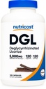 Nutricost DGL Deglycyrrhizinated Licorice抽出カプセル(500mg抽出物、5、000mg Licorice、120便) - 非GMO、ビーガン