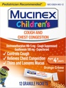Mucinex Children's Chest Congestion Expectorant and Cough Suppressant Mini-Melts, Orange Cream, 12 Count (Packaging May Vary)