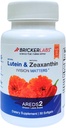 Bricker Labsナチュラルルテイン+ゼアキサンチンアイサプリメント - Macular Carotenoids、優れたバイオアベイラビリティ、AREDS2 Chosen Luteinソースと目、脳、および皮膚の健康をサポート - 60ソフトゲル