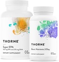 THORNE - ウェルネスエッセンシャルバンドル - Omega-3&マルチビタミンコンボ - スーパーEPA&ベーシック栄養素2 /日 - 30サービング