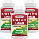 ベストナチュラルグレープシードエキス400mg 60 Vcaps(60カウント)