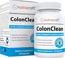 Nutracraft ColonClean #1 コロンデトックスと便秘救済 | センナ、カスカラサグラダ、サイリウム、MCT、アロエ、プロバイオティクス | 30カプセル