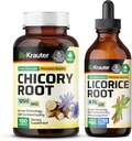 BIO KRAUTER Chicory Root 100 カプセル & リコリス ルート チンチャー 4 Fl. Oz.