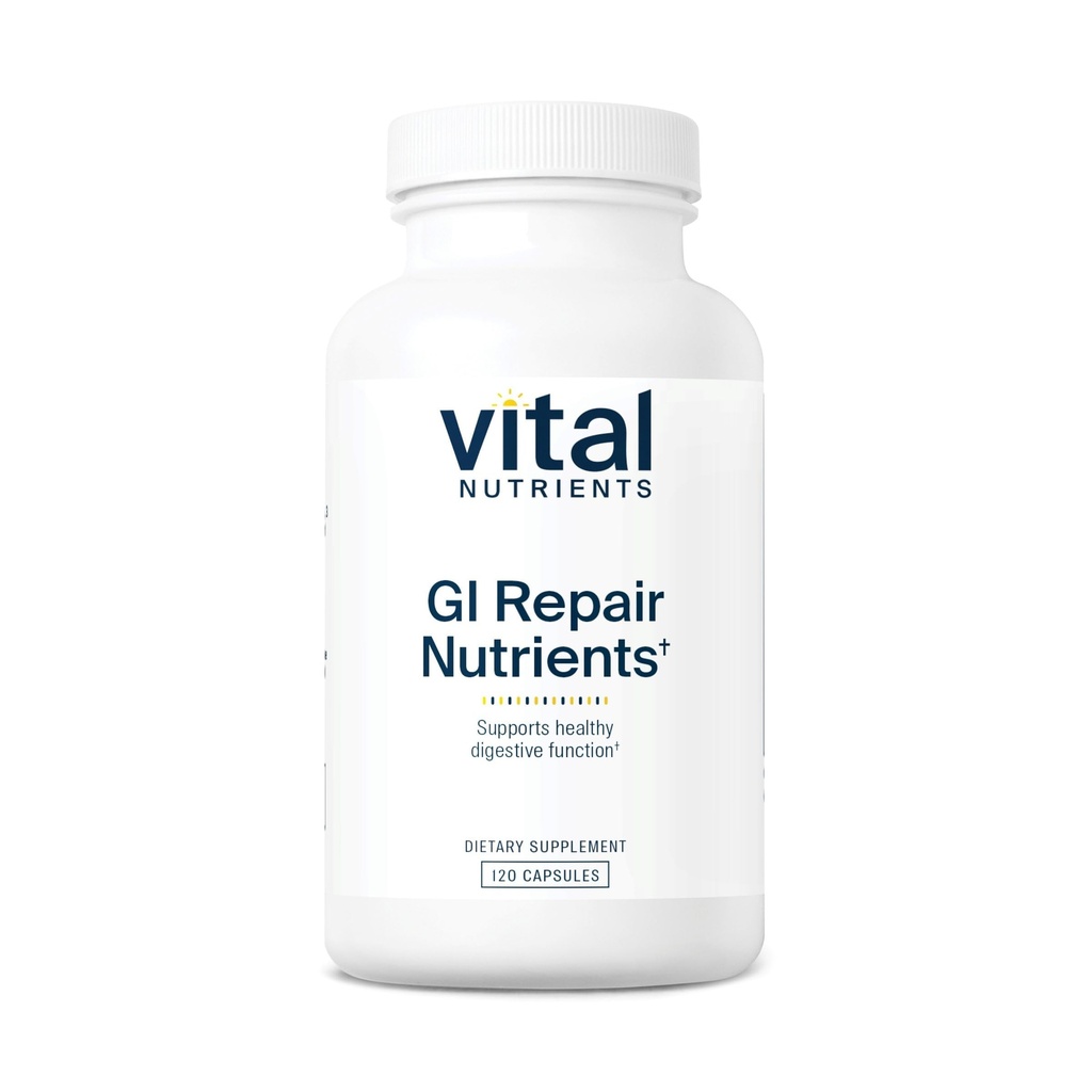 Vital Nutrients GI Repair Nutrients | LグルタミンとN-アセチルのリーキーガットカプセル | 腸の健康と消化をサポートするための消化酵素サプリメント | グルテンと乳製品無料 | 120カプセル