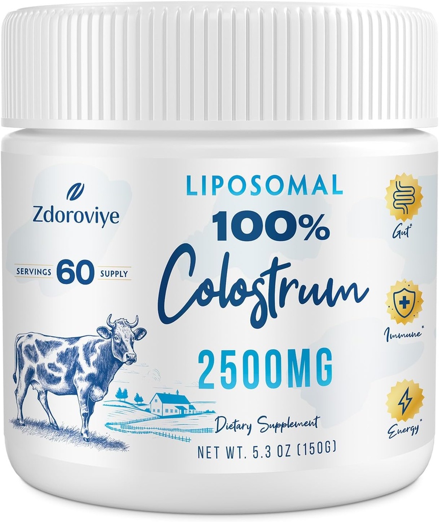 Liposomal の牛牛の Colostrum の粉の補足 2500 の mg の正常な牛牛の Colostrum (60 のサービング) より高い吸収