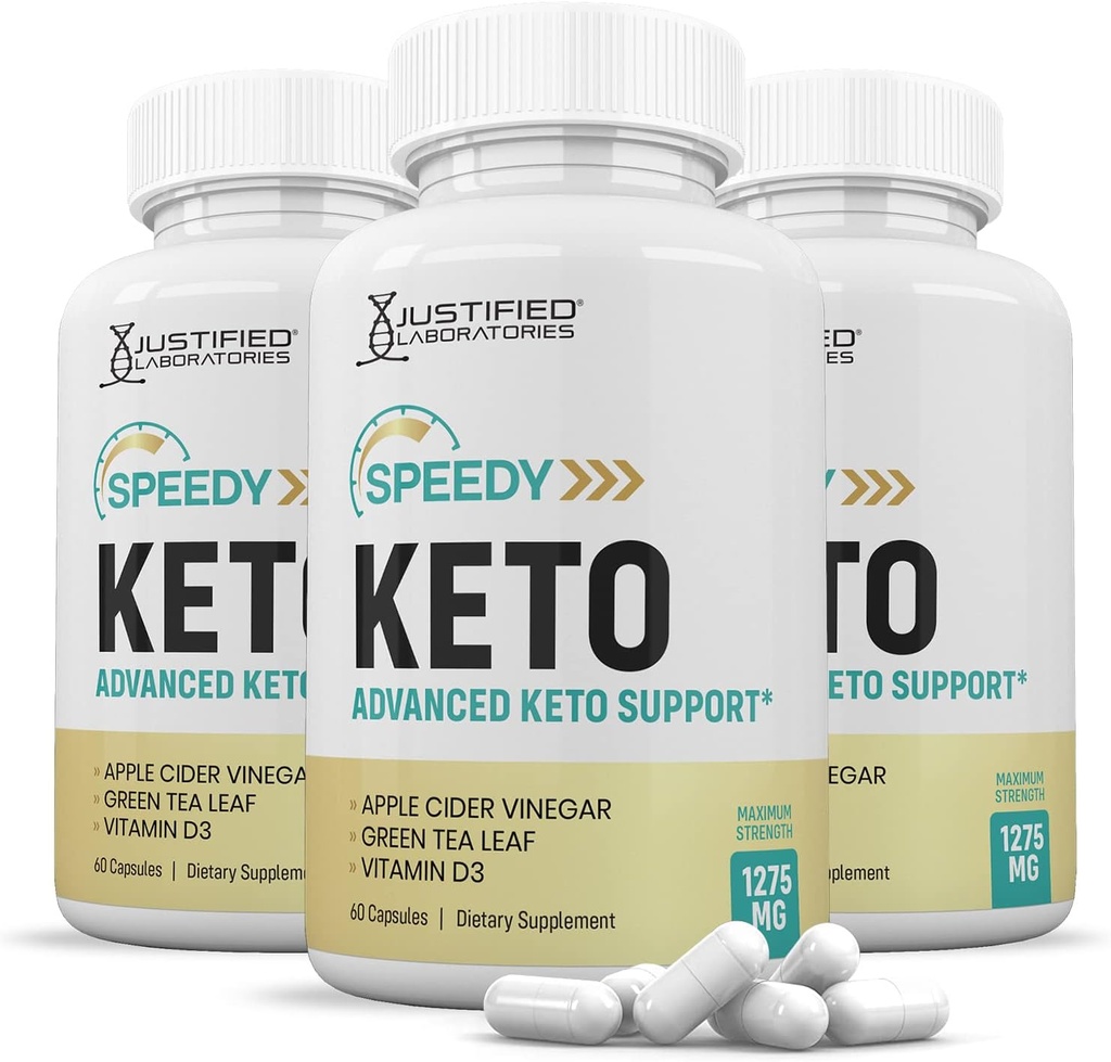 正当な実験室(3つのパック)スピーディーなKeto ACVの丸薬1275MG AppleのサイダーのVinegar Ketoサポート ブレンドの代わりとGummies 180のカプセルと方式化される