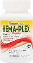 NaturesPlus Hema-Plexの鉄 - 60の高速作用のカプセル - 85 mgのChelatedの鉄 - 総血の健康 - ビタミンCとBioflavonoids - ビーガン、グルテンフリーグルテンフリー- 30のサービング