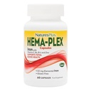 NaturesPlus Hema-Plexの鉄 - 60の高速作用のカプセル - 85 mgのChelatedの鉄 - 総血の健康 - ビタミンCとBioflavonoids - ビーガン、グルテンフリーグルテンフリー- 30のサービング