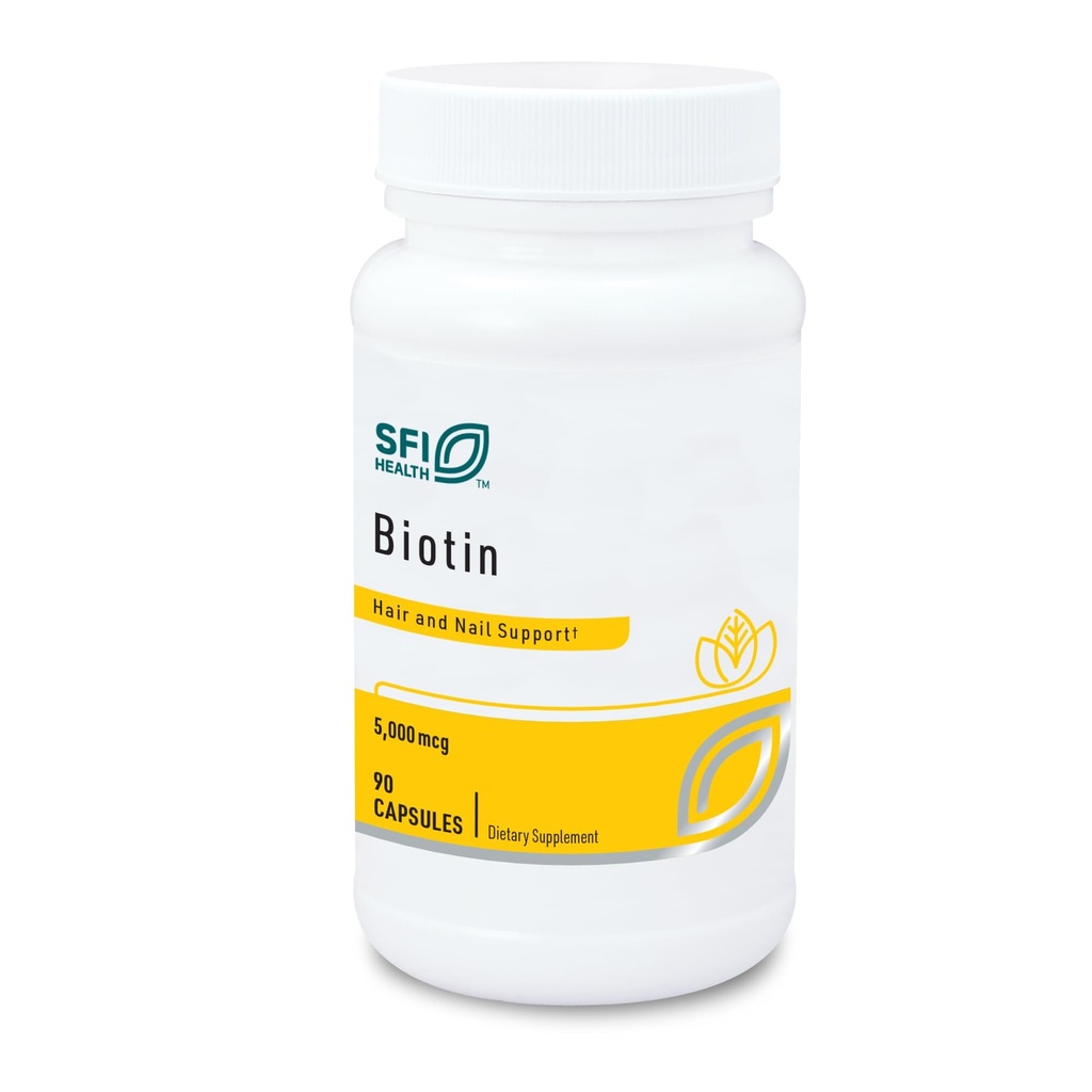 Klaireの実験室SFIの健康5000mcgのBiotinの丸薬-高い効力のBiotinの補足-皮及び毛の栄養物で誘発されるビタミン- トウモロコシ・フリー、小さい、SwallowのHypoallergenicの丸薬(90の帽子)