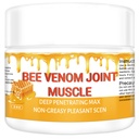 Organic Bee Venom Therapy Serum, Professional Joint & Muscle & Bone Release Cream - 24 Hour Soothing Effective Release for Back, Neck, Hand, Foot, Knee, Muscle, Shoulder, Hip, Nerve