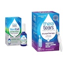 TheraTears SteriLidの瞼の洗剤および乾燥した目の療法の潤滑油の目の低下の束、2つのflのozおよび30のガラスびん