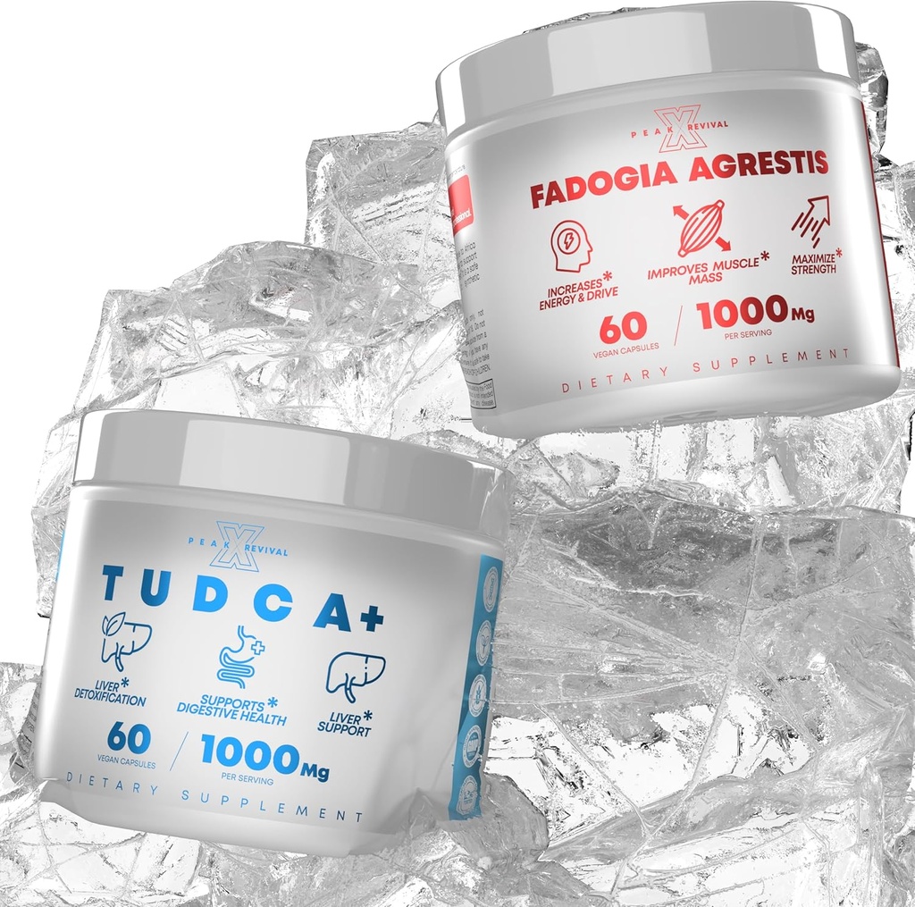 TUDCA + Fadogia Agrestis ソルトサプリメント ライブサポート、ポテントエキス 増加エネルギー、パフォーマンス&マッスルマス(60カプセル)