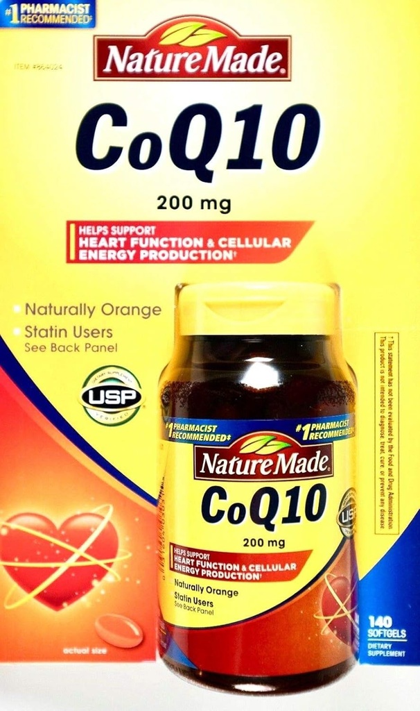 自然に作られたCoq10 200 Mg、自然にオレンジ、値サイズ、140カウントSoftgels