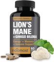 NooMost Lions Maneの補足の有機性カプセル-Ginkgo Biloba - 認知健康、焦点及び記憶サポート-頭脳、エネルギー及び免疫の健康のための自然なスーパーフード- 60のカプセル- 2か月の供給