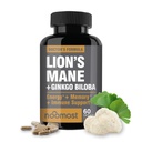 NooMost Lions Maneの補足の有機性カプセル-Ginkgo Biloba - 認知健康、焦点及び記憶サポート-頭脳、エネルギー及び免疫の健康のための自然なスーパーフード- 60のカプセル- 2か月の供給